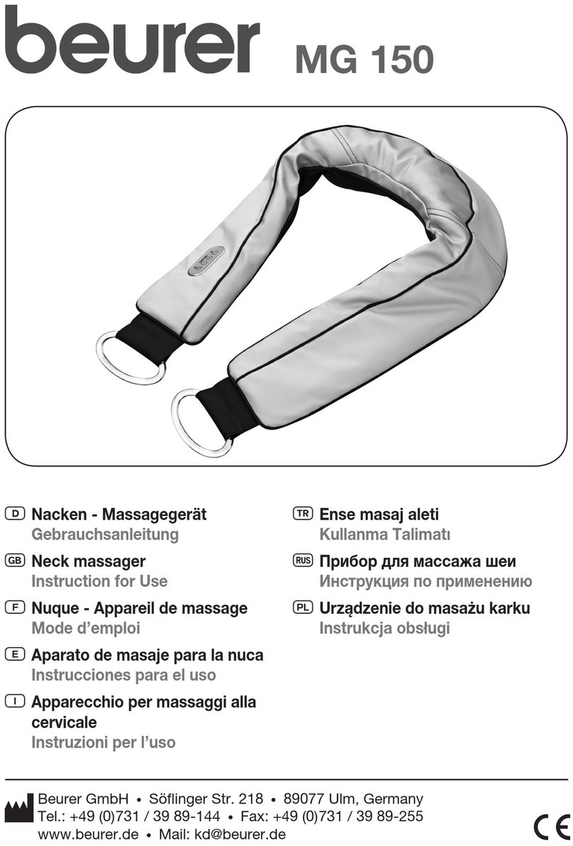 Beurer MG 150 User manual