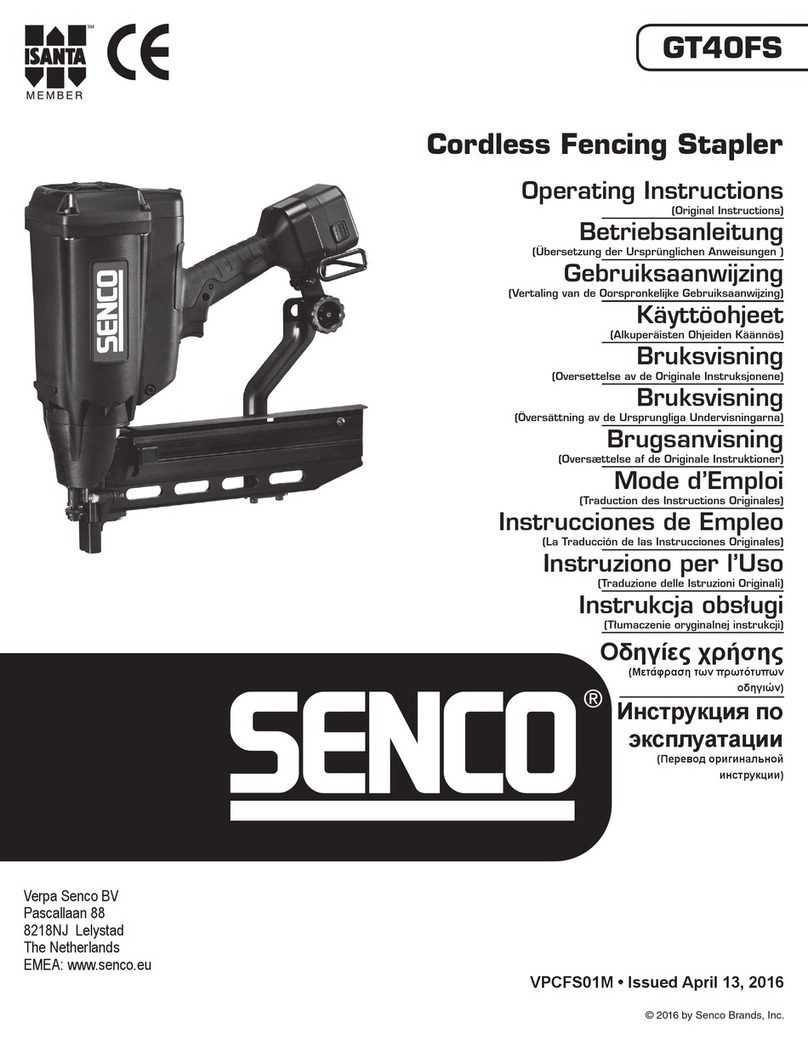 ISANTA Senco GT40FS operating instructions