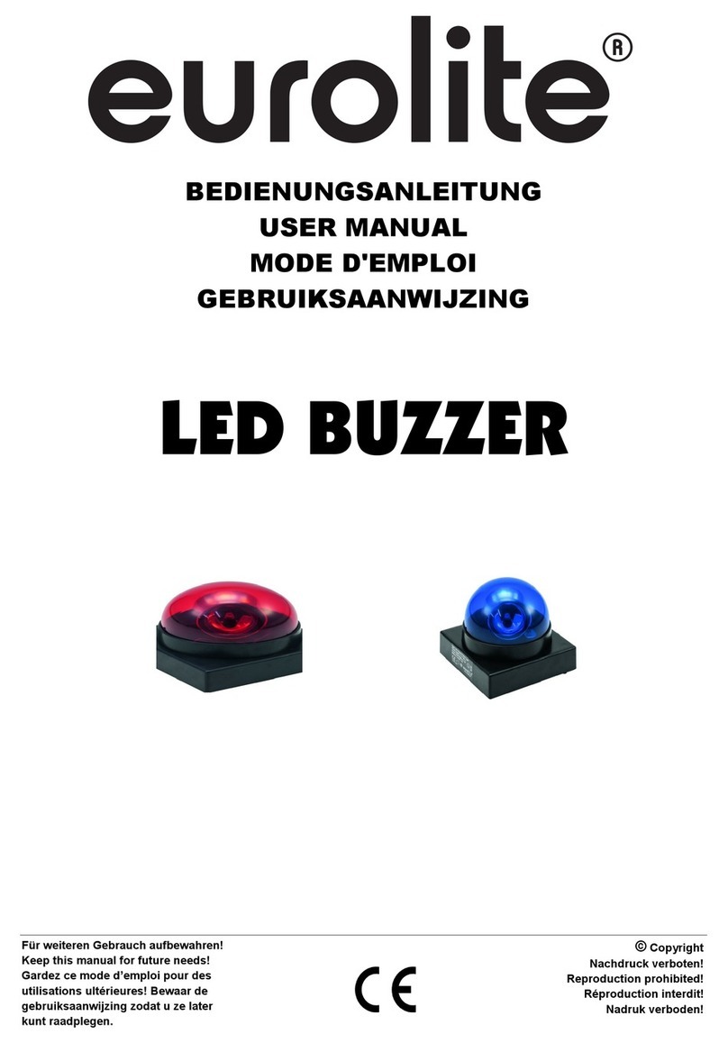 EuroLite LED BUZZLER User manual