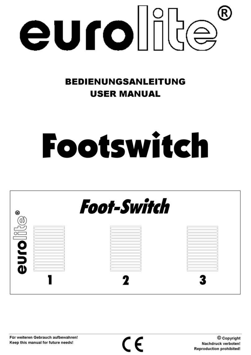 EuroLite Footswitch user manual