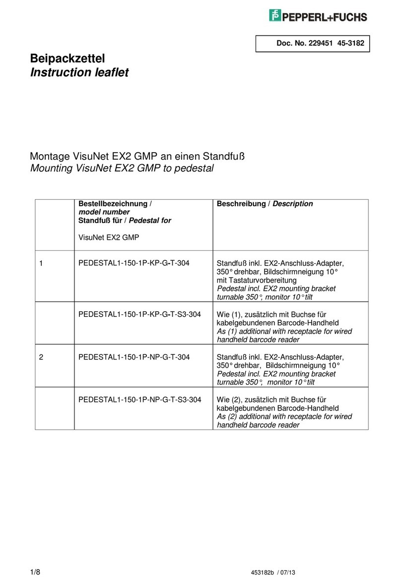 Pepperl+Fuchs VisuNet EX2 GMPRM/PC 3700 Series Manual