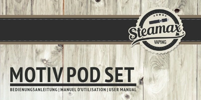 STEAMAX MOTIV POD SET user manual