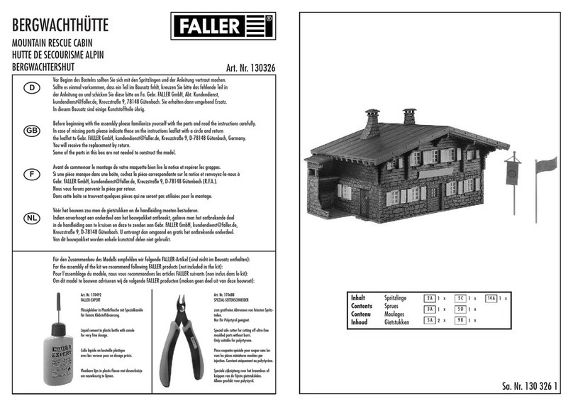 Faller 130326 User manual