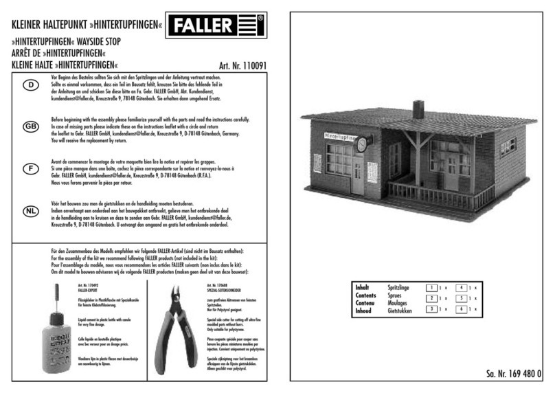 Faller 110091 User manual