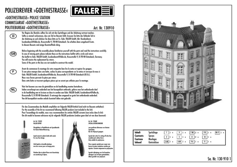 Faller 130910 User manual
