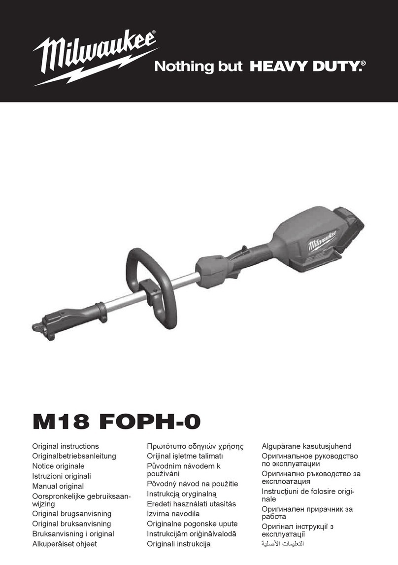 Milwaukee M18 FOPH-0 Original instructions