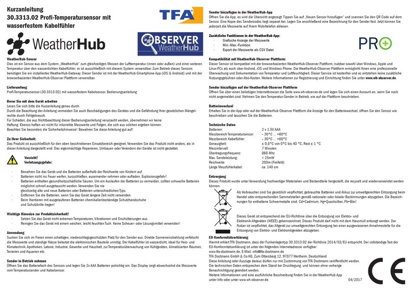 TFA 30.3313.02 quick reference