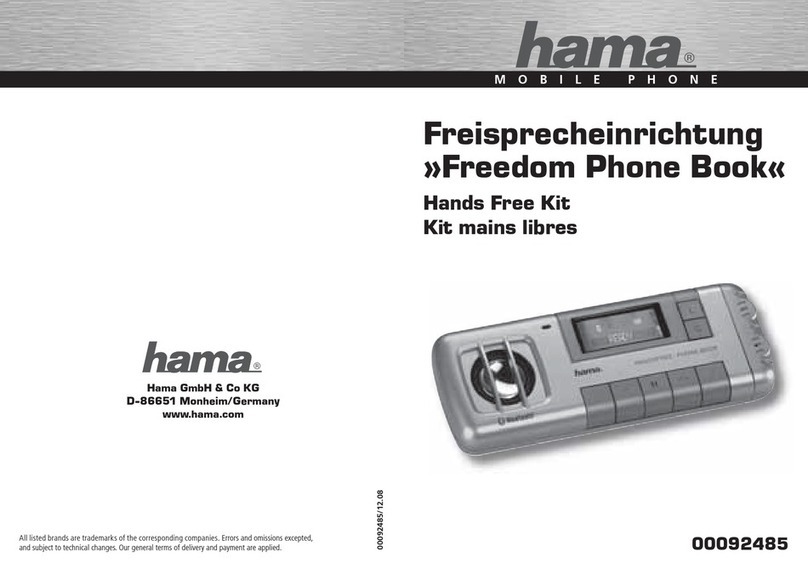 Hama Freedom Phone Book manual