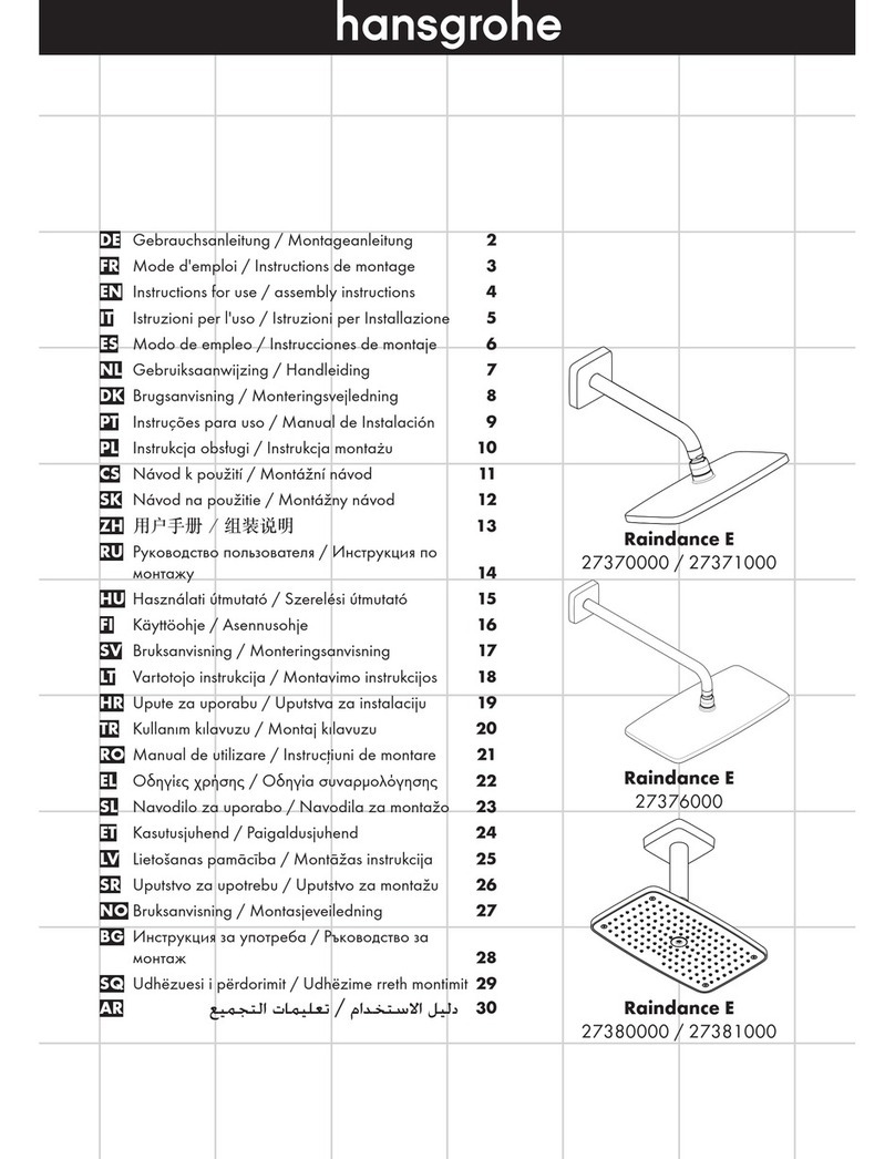 Hans Grohe Raindance E Series Manual Hans Grohe Raindance E Series Manual