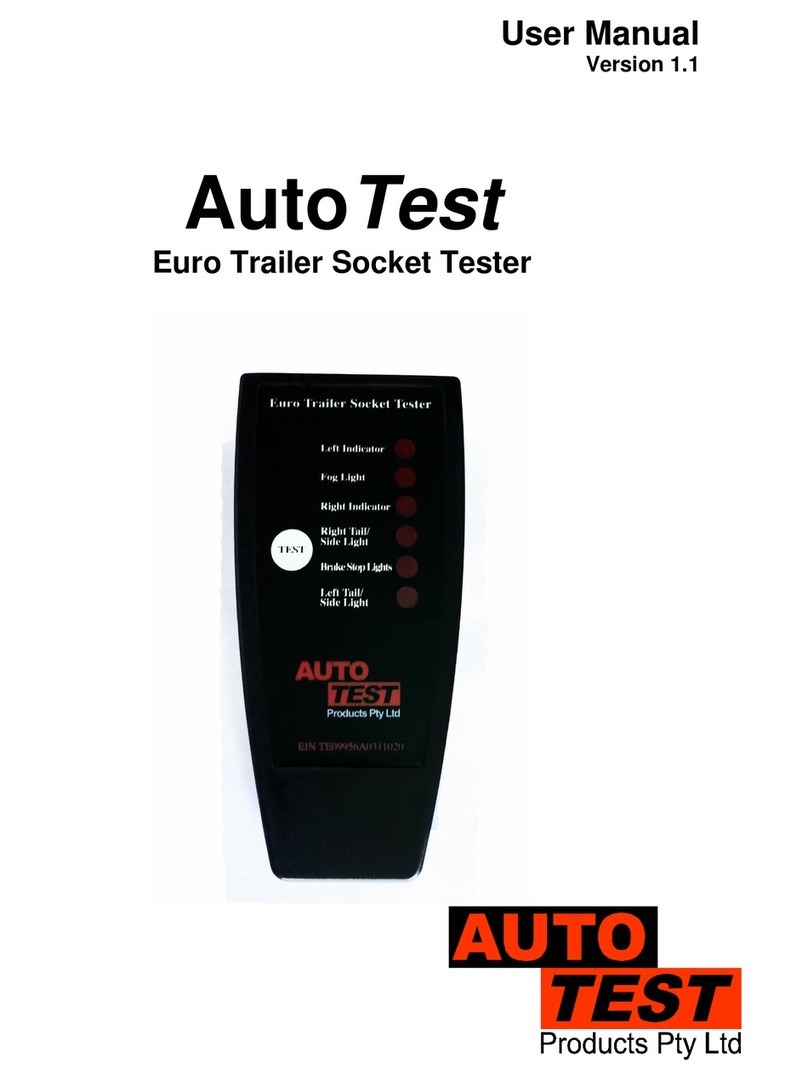 AutoTest Euro Trailer Socket Tester user manual