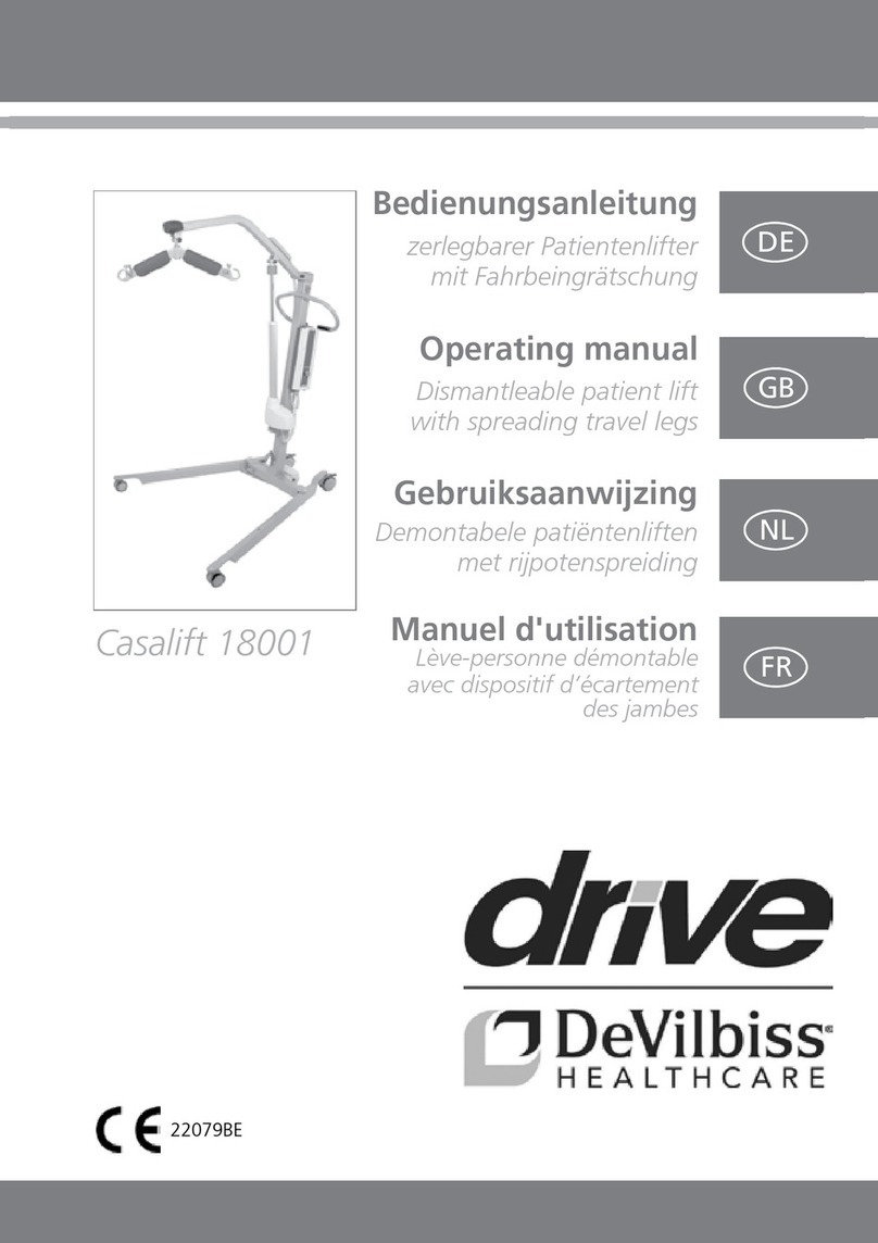 Drive DeVilbiss Casalift 18001 operating manual
