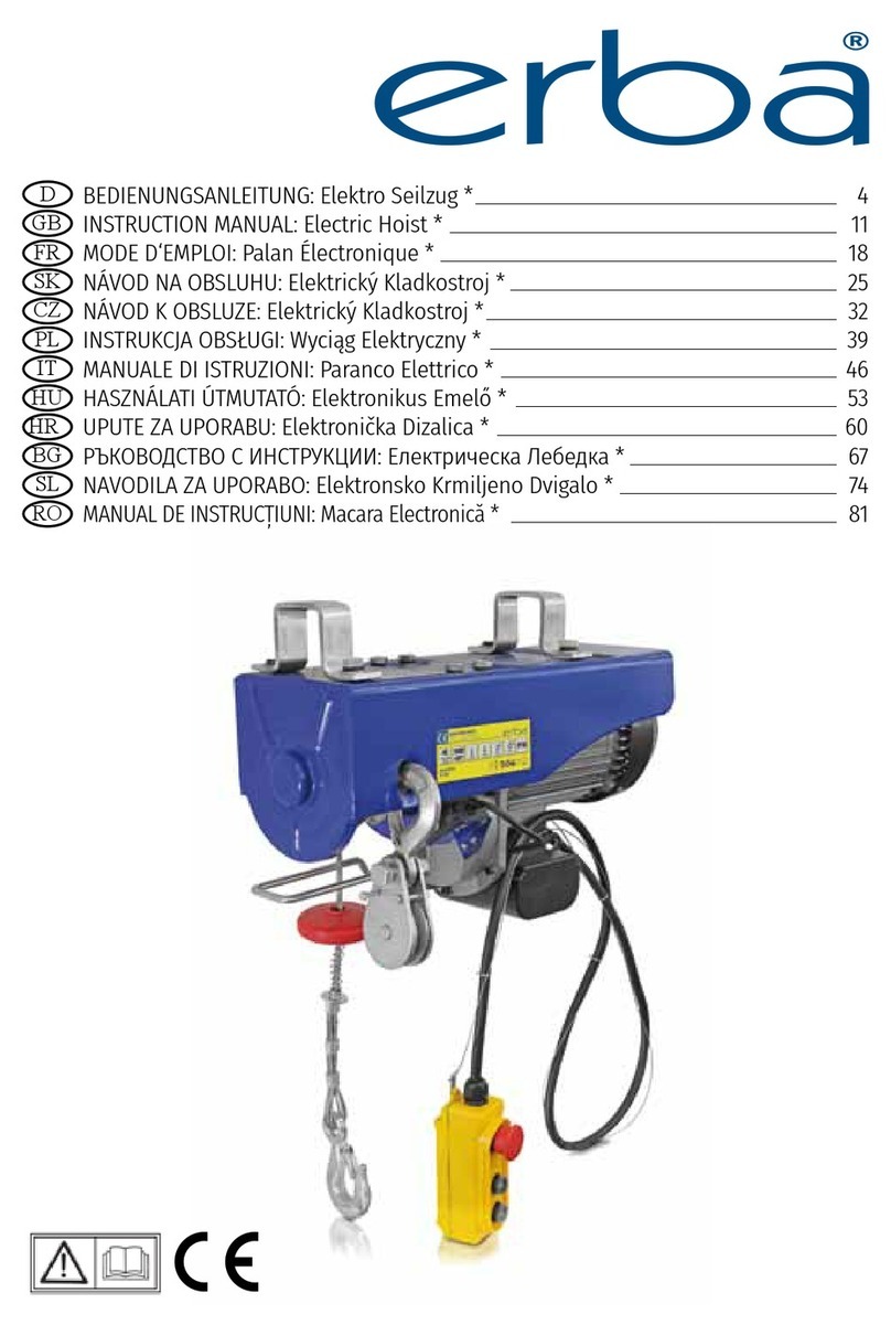 ERBA 33252 instruction manual