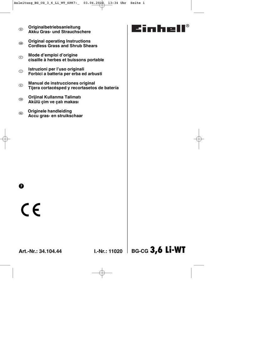 EINHELL BG-CG 3,6 Li-WT User manual