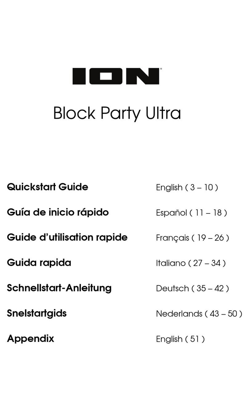 ION Block Party Ultra quick start guide