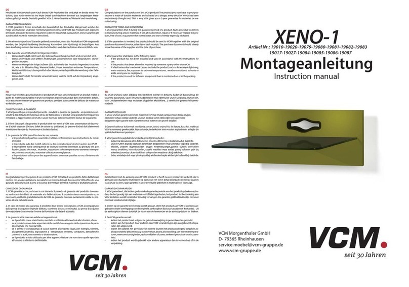 VCM XENO-1 instruction manual