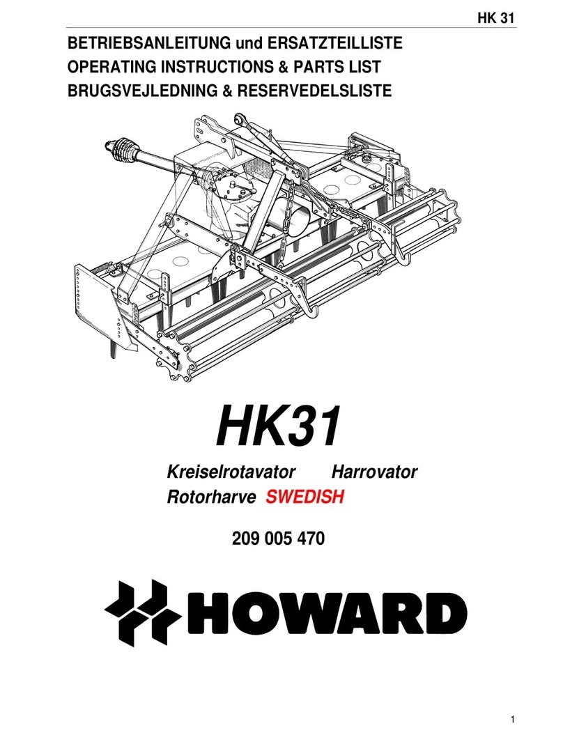 Howard HK31 Operating instructions & parts list