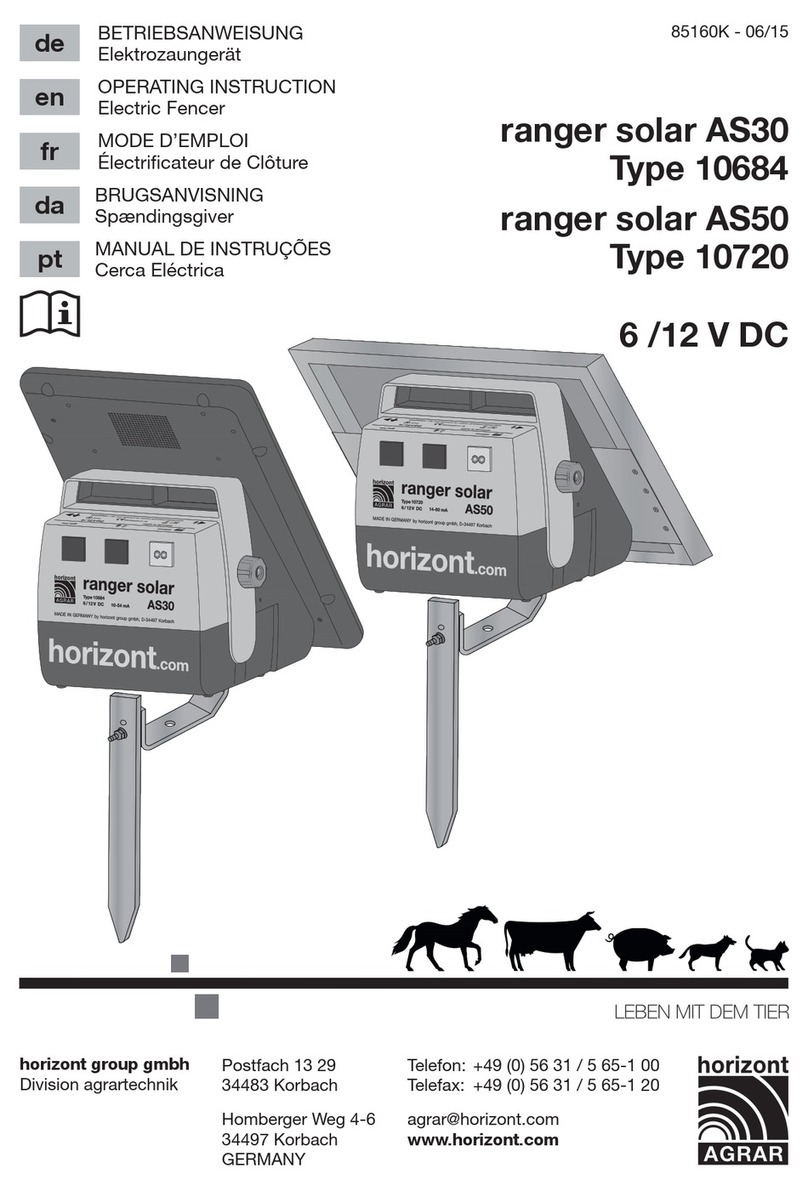Horizont Agrar ranger solar AS30 Operating	 instruction