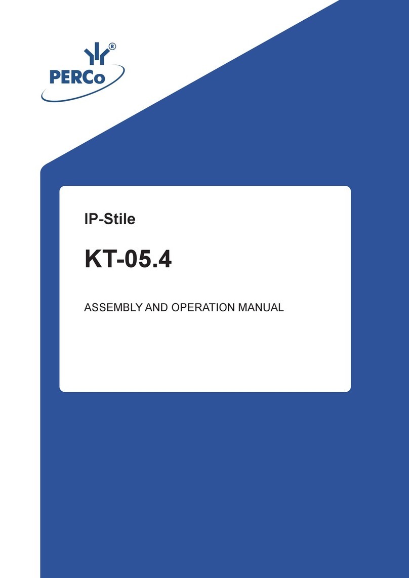 PERCo IP-Stile KT-05.4 Installation and operating instructions