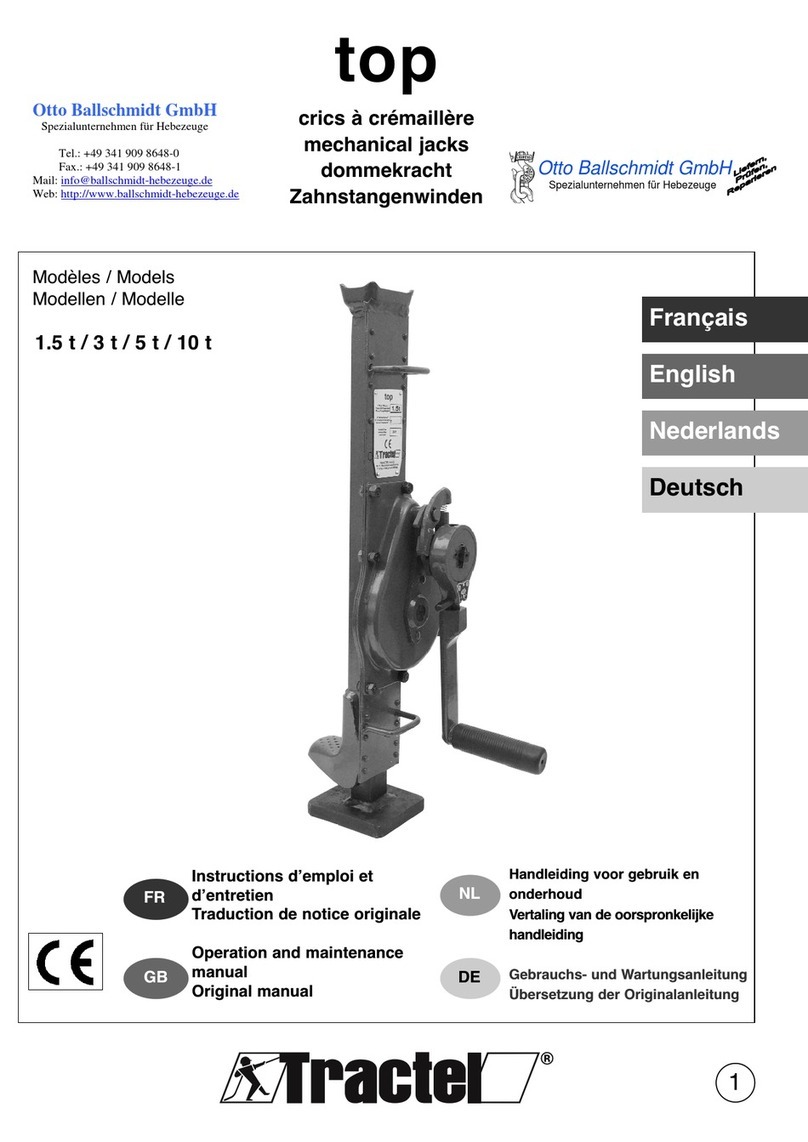 Tractel Top Series User manual
