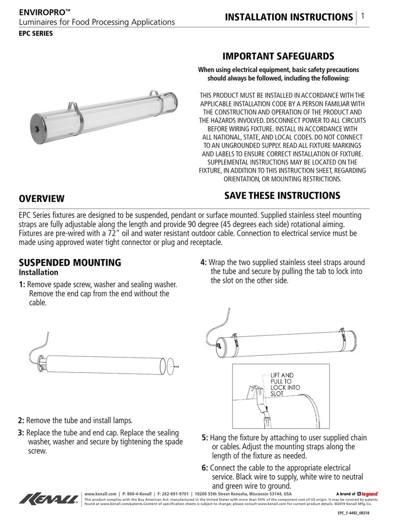 kenall ENVIROPRO EPC Series User manual