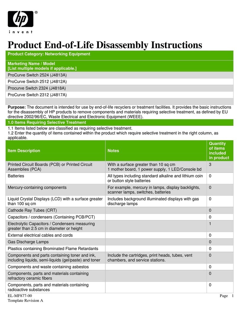HP Procurve 2524 Assembly instructions