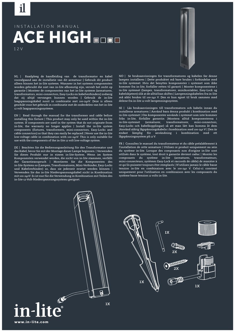 Inlite ACE HIGH installation manual