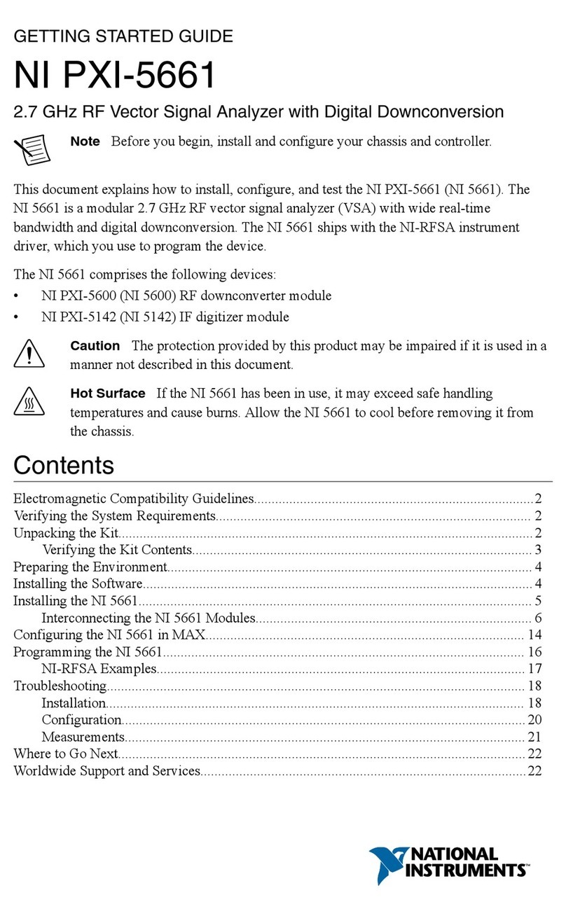 National Instruments PXI-5661 User manual National Instruments PXI-5661 User manual