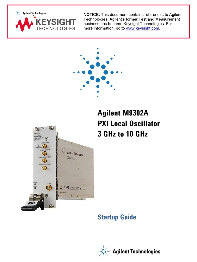 Agilent Technologies M9302A User guide