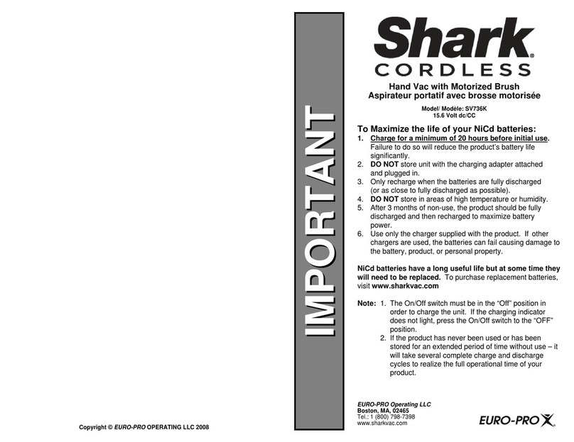 Shark SV736K User manual
