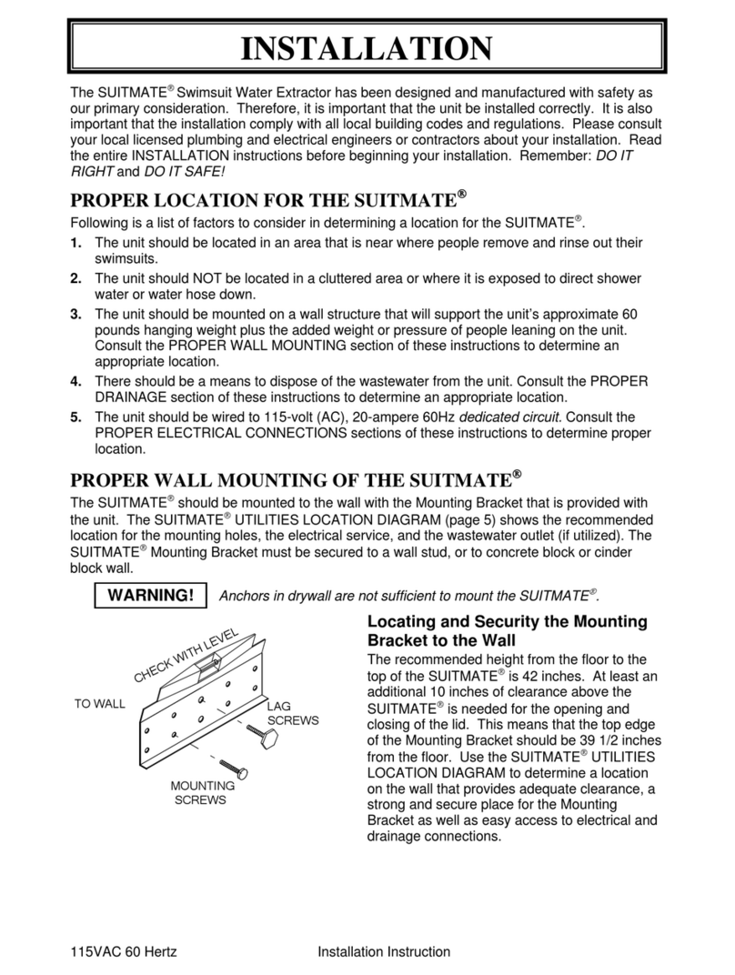 Suitmate Swimsuit Water Extractor Installation