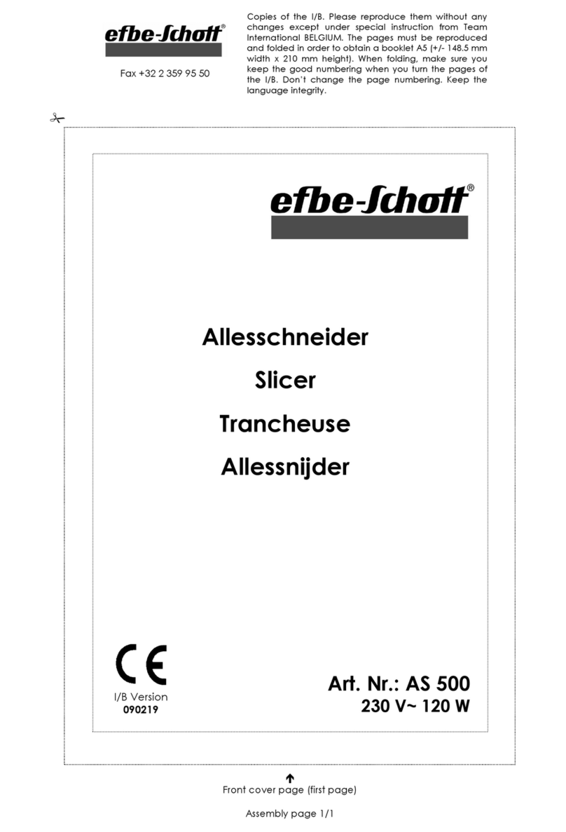 EFBE-SCHOTT AS 500 manual