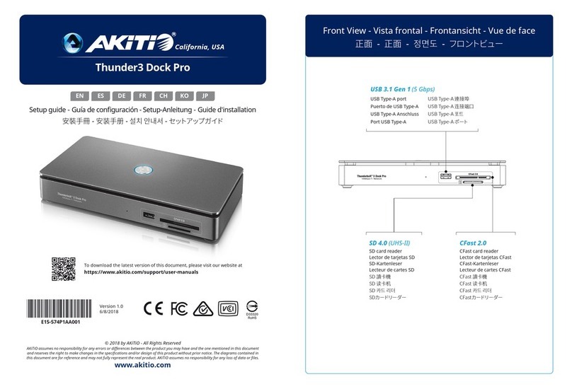 Akitio Thunder3 Duo Pro Setup guide