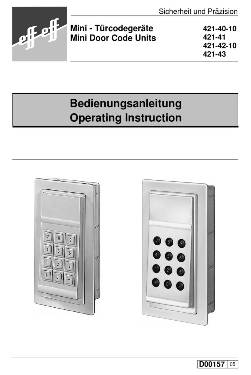 effeff 421-40-10 Operating	 instruction