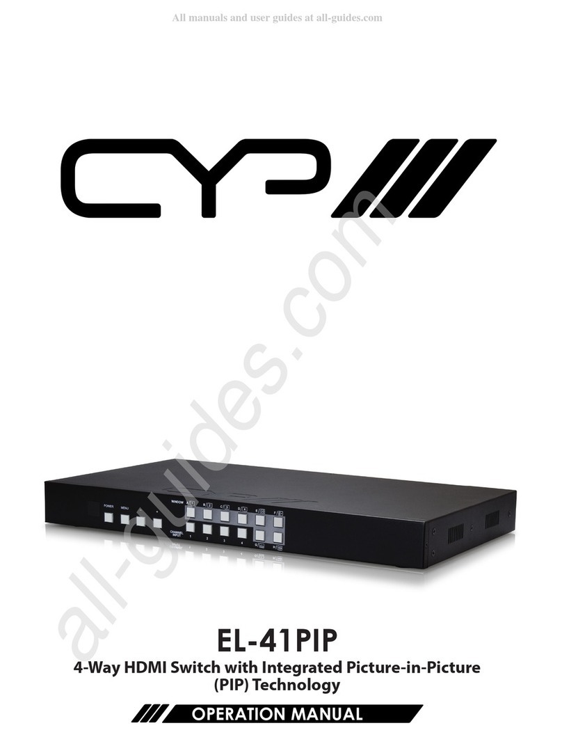 CYP EL-41PIP Operation manual