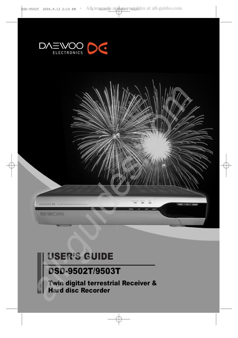 DAEWOO ELECTRONICS DSD-9502T user guide