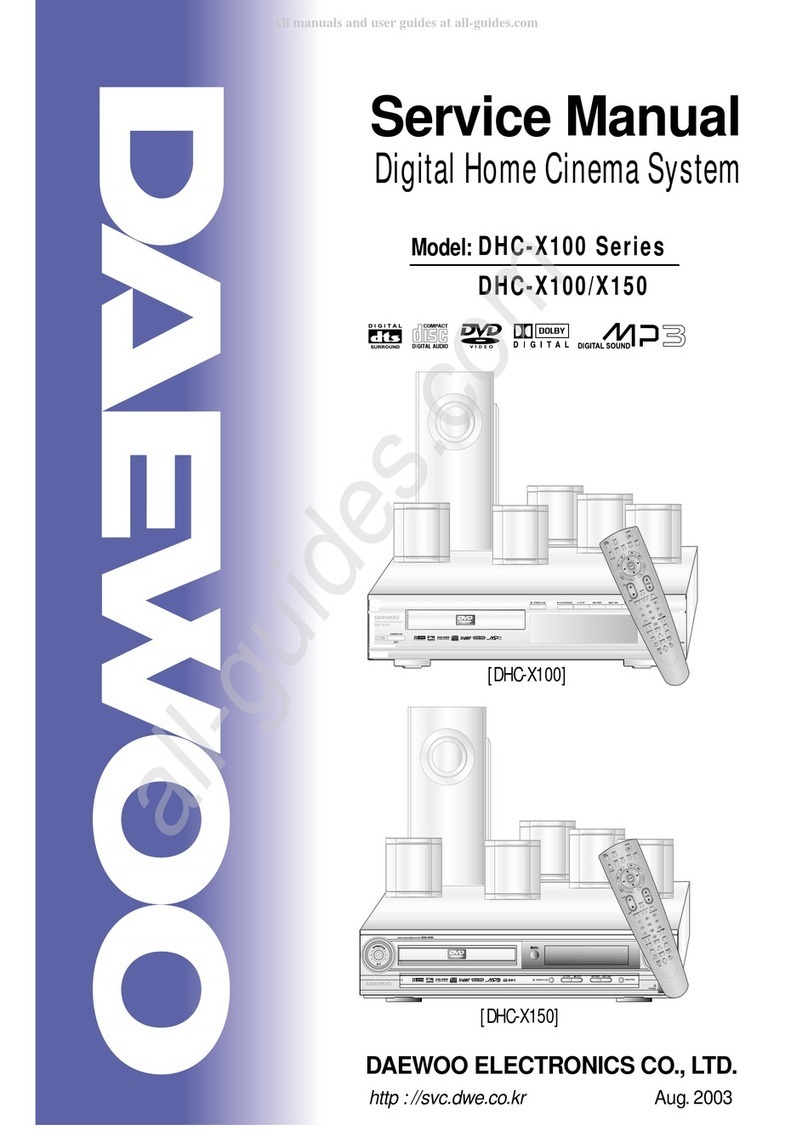 Daewoo DHC-X100 Series User manual