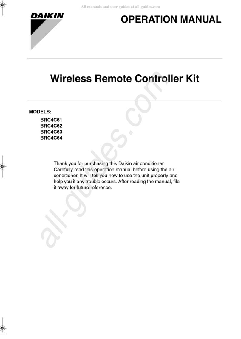 Daikin BRC4C61 Operation manual