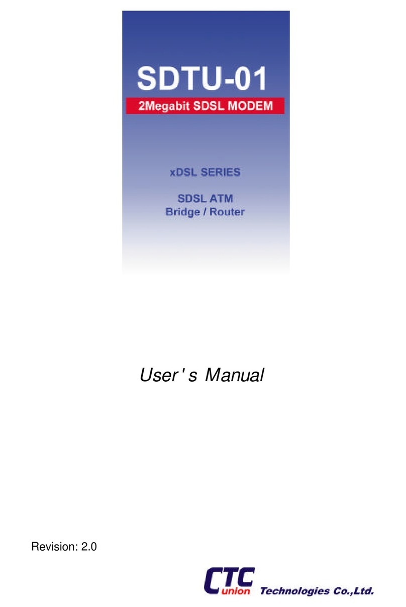 CTC Union xDSL Series user manual