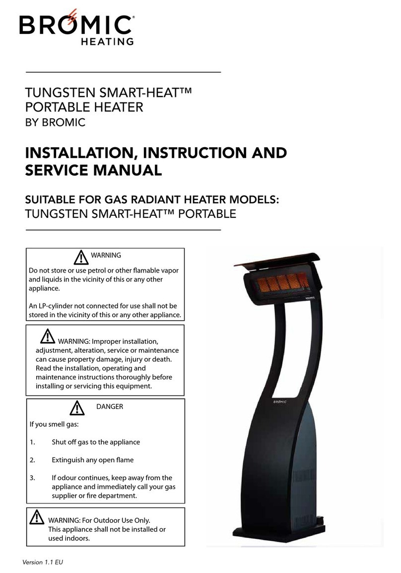 Bromic Heating Tungsten Smart-Heat Installation, instruction and  service manual