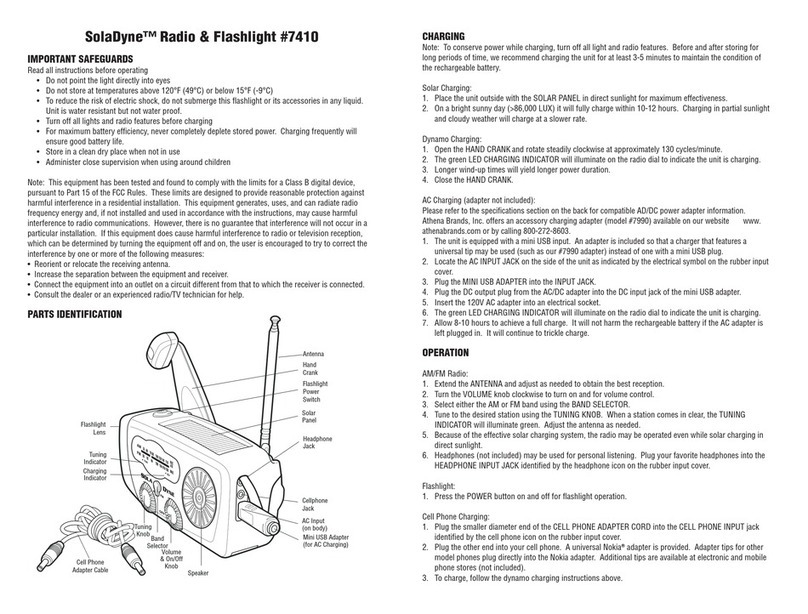 SolaDyne 7410 operating instructions