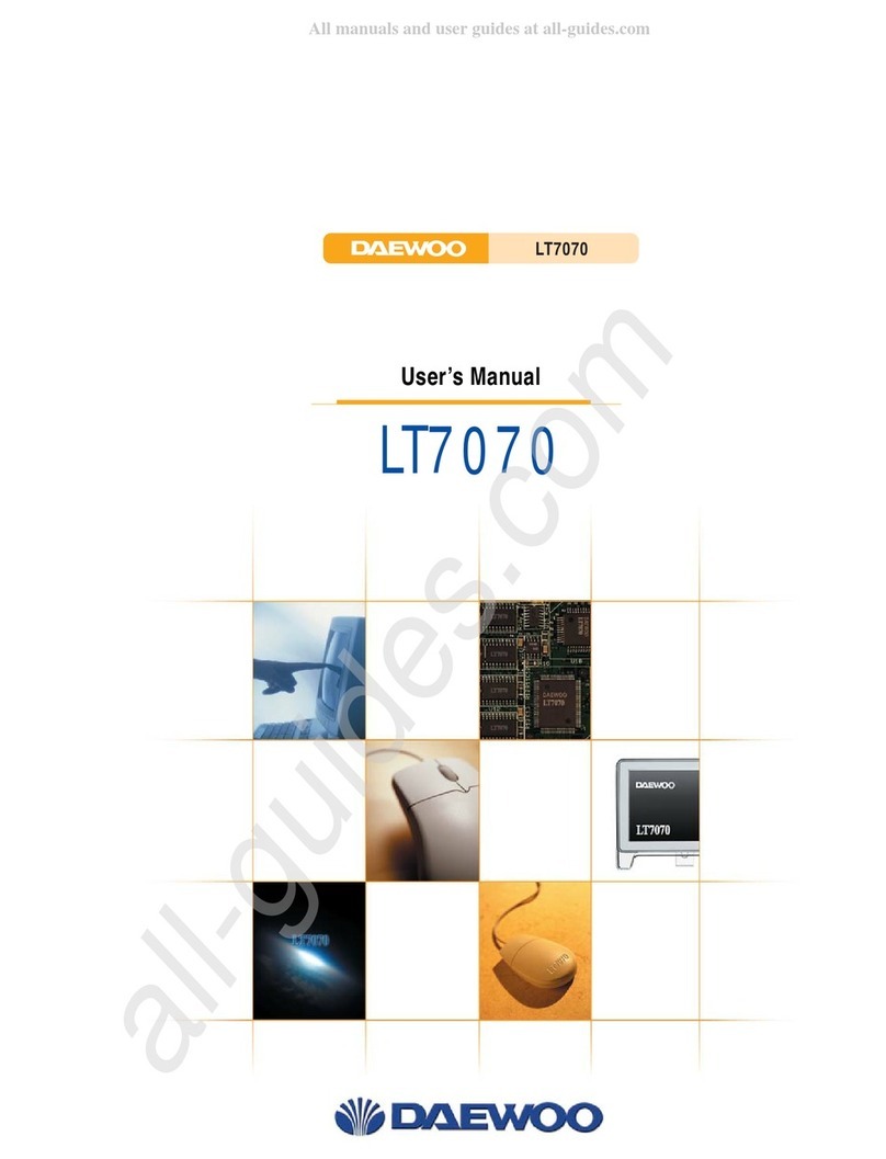 Daewoo LT7070 user manual
