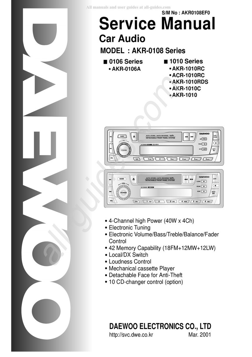 Daewoo AKR-0108 Series Service manual