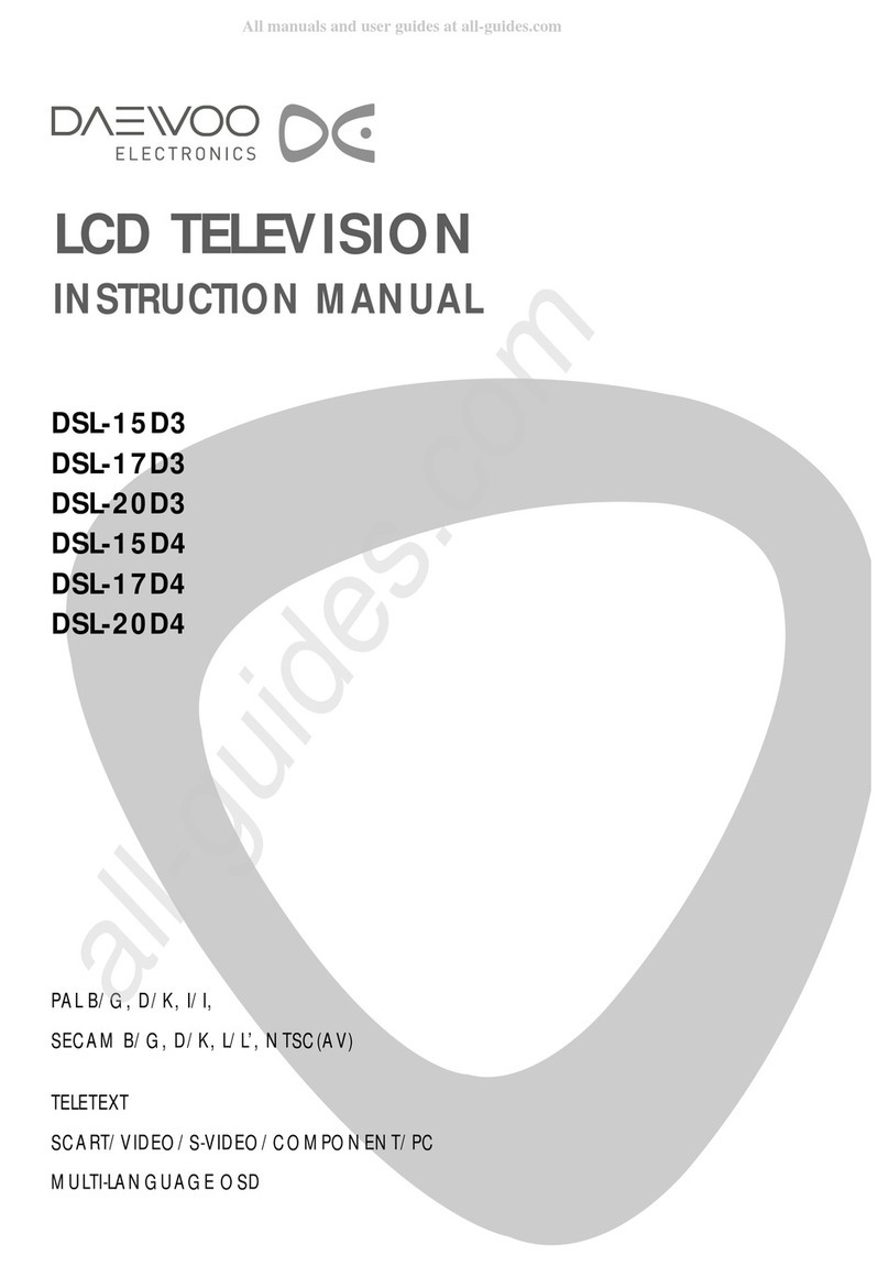 DAEWOO ELECTRONICS DSL-15D3 instruction manual