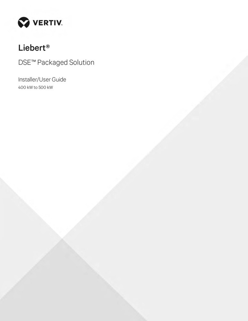 Vertiv Liebert DSE Packaged Series Installer/user guide