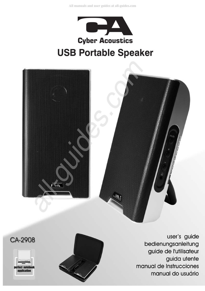 Cyber Acoustics CA-2908 user guide