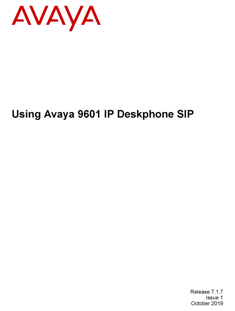 Avaya one-X 9600 Series instruction manual