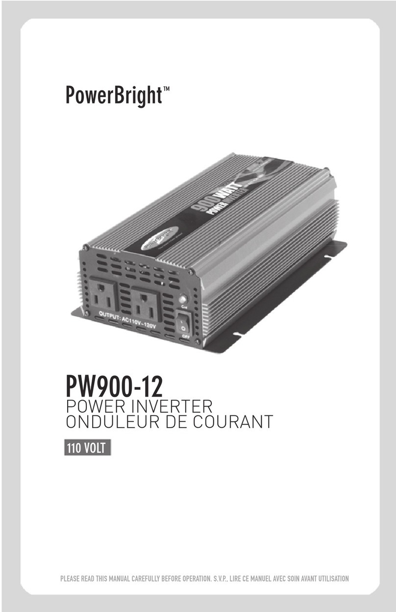 Power Bright PW900-12 User manual
