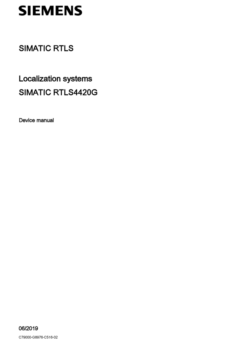 Siemens SIMATIC RTLS Series Application guide