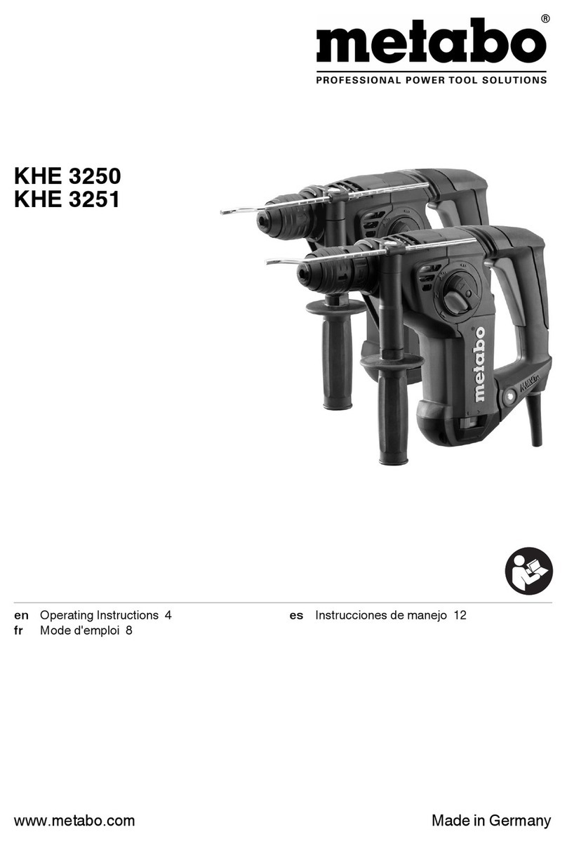 Metabo KHE 3250 User manual