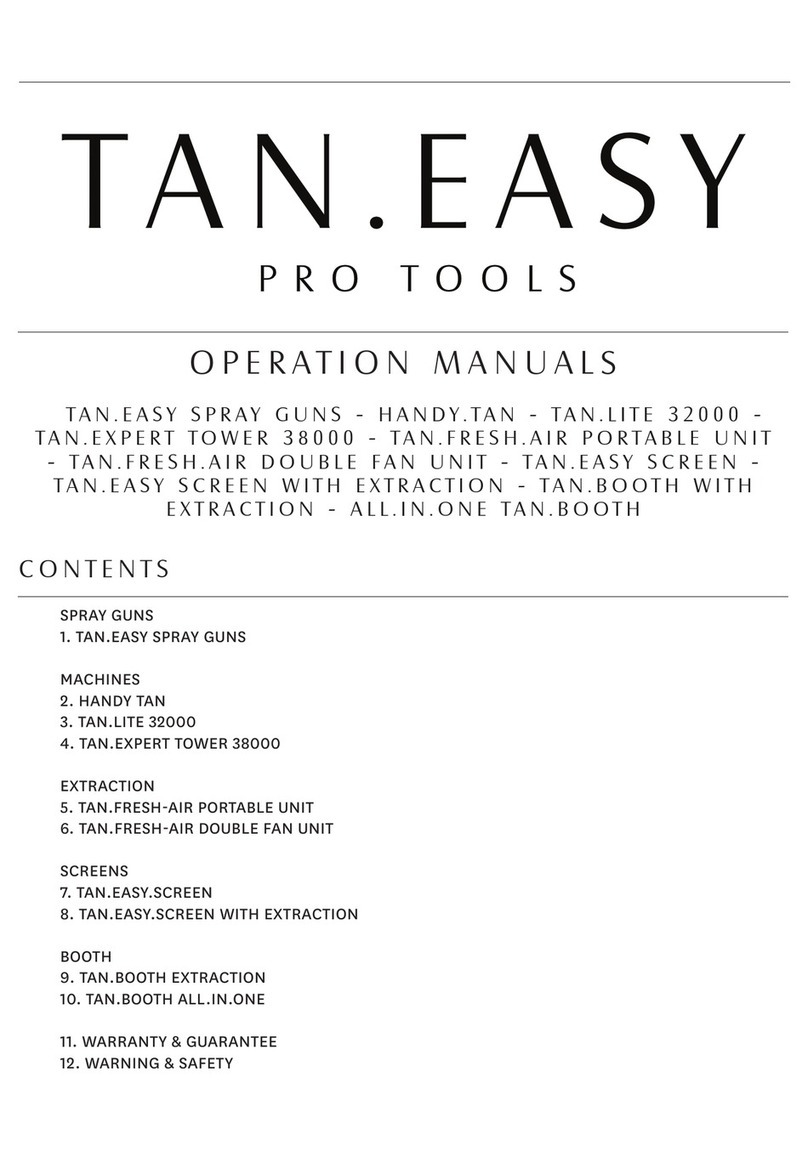 Tan.Easy TAN.EASY SPRAY GUN Operation manual Tan.Easy TAN.EASY SPRAY GUN Operation manual